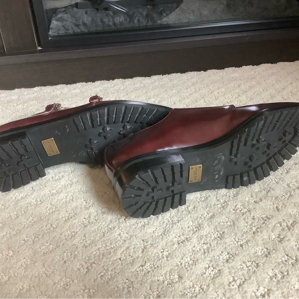 Michael Kors Collection Maroon Double Monk Strap … - image 6